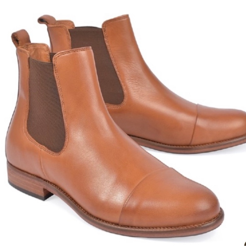 Tan Leather Ankle Boots